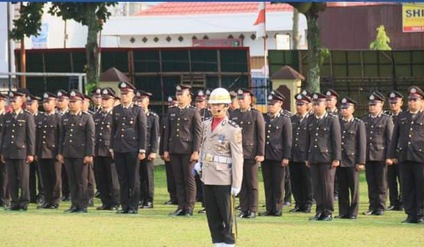 HUT Bhayangkara Ke 78, Pj Wako Hadiri Upacara
