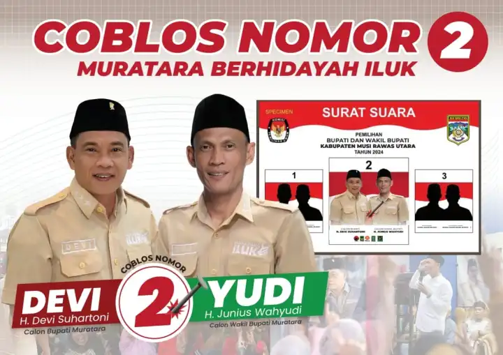 Berikut Ini Visi & Misi Paslon Nomor Urut 2 Devi-Junius