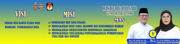 Berikut Ini Visi & Misi Paslon Nomor Urut 1 Syarif-Gusti